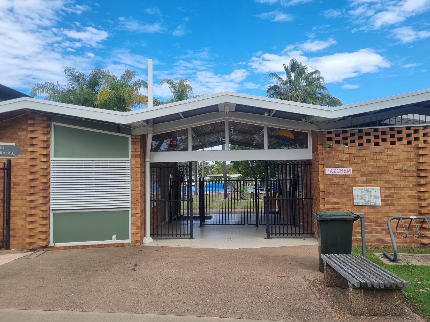 Miles Swimming Pool Entrance